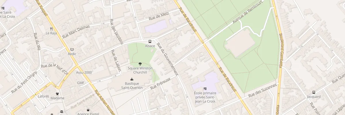 Plan du 35 Rue du Gouvernement à Saint-Quentin