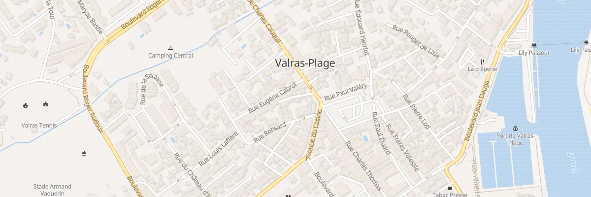 Plan du 5 Imp Raymond Tindel à Valras-Plage