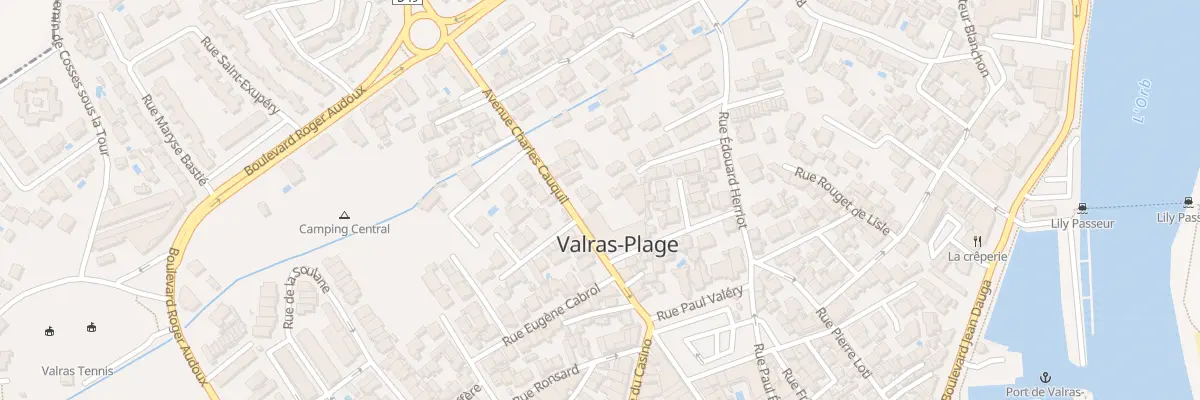 Plan du 20 Av Charles Cauquil à Valras-Plage