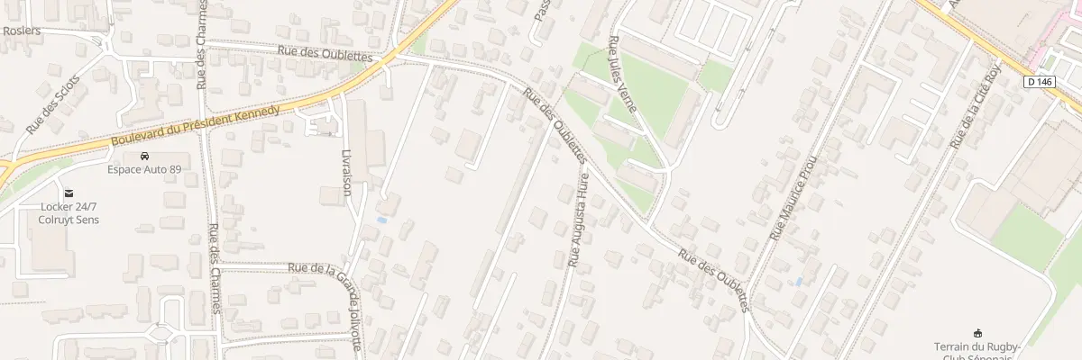 Plan du 38 Rue des Oublettes à Sens