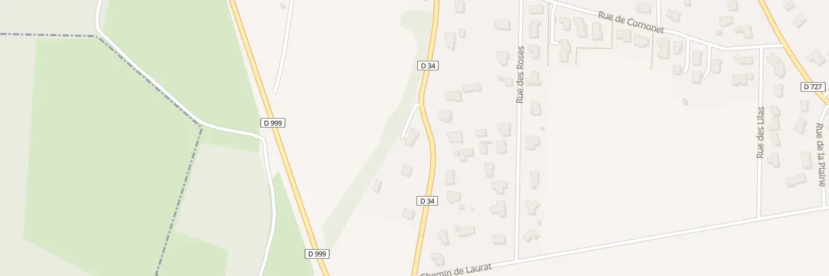 Plan du 2B Rte des Pradeaux à Parentignat