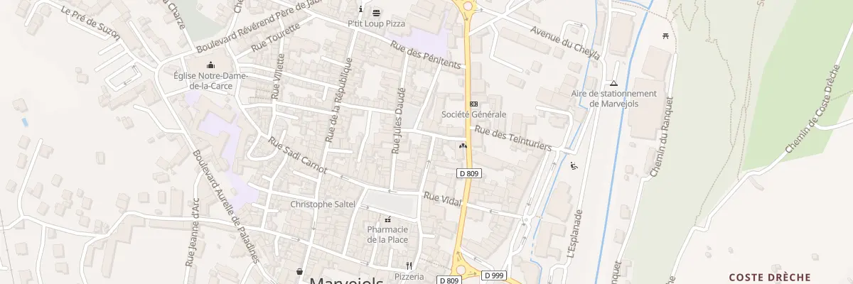 Plan du 19 Rue Prunières à Marvejols