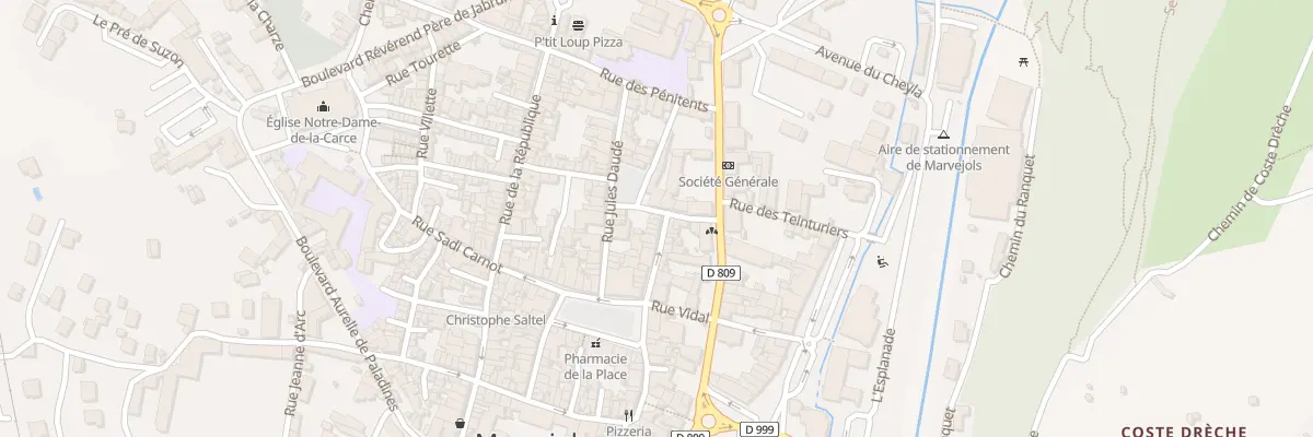 Plan du 7 Rue Victor Cordesse à Marvejols