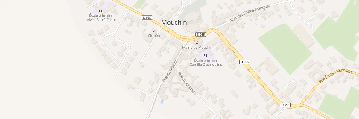 Plan du 3 Rue du Moulin à Mouchin