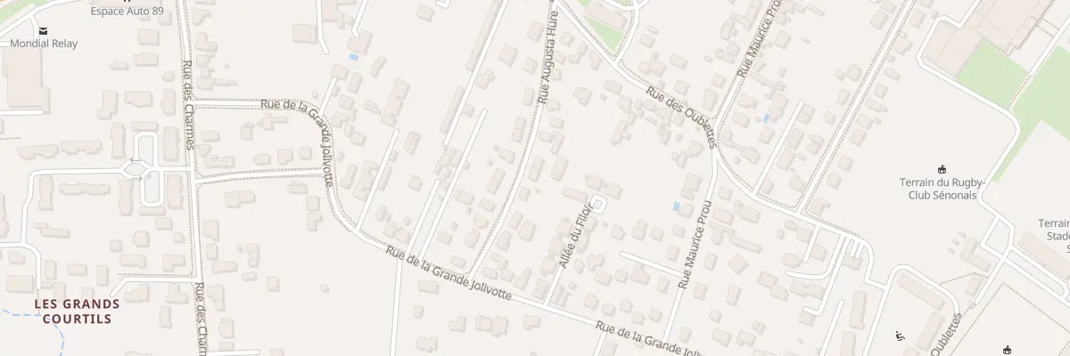 Plan du 13 Rue Augusta Hure à Sens