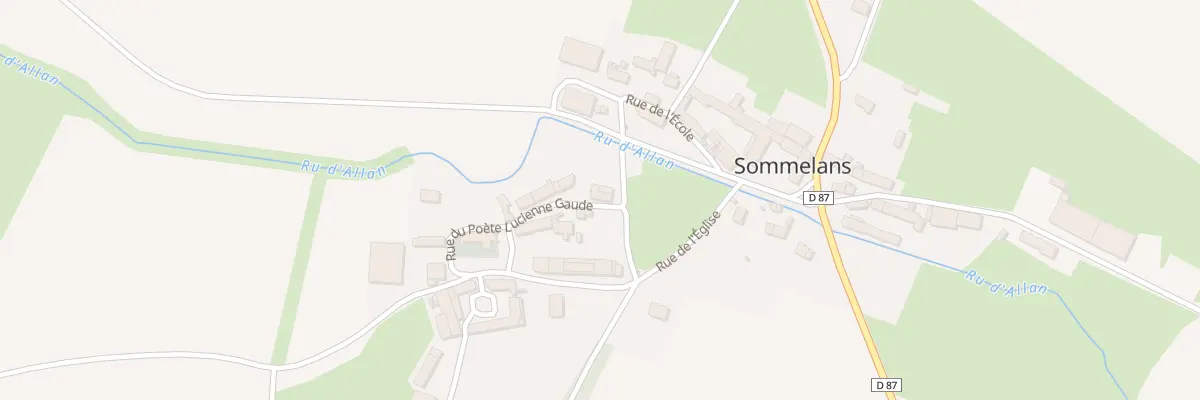 Plan du 1 Rue du Poete Lucienne Gaude à Sommelans