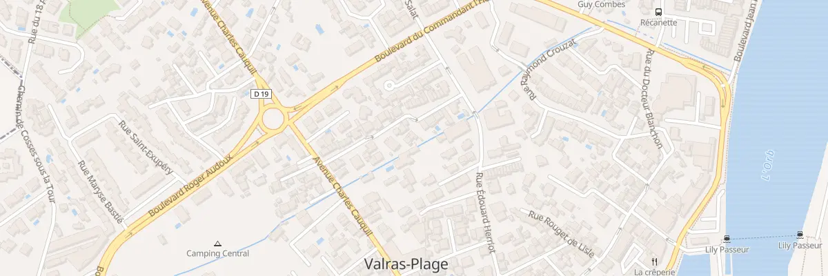 Plan du 6 Rue Pages à Valras-Plage