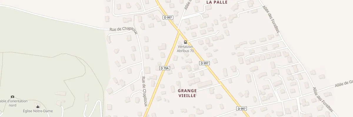 Plan du 44 Av de la Gare à Vertaizon