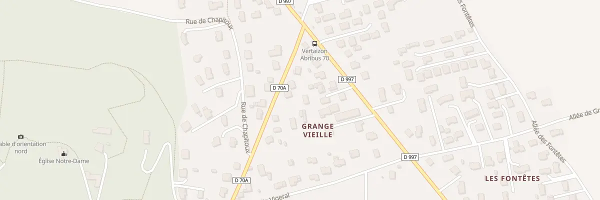 Plan du 38 Av de la Gare à Vertaizon