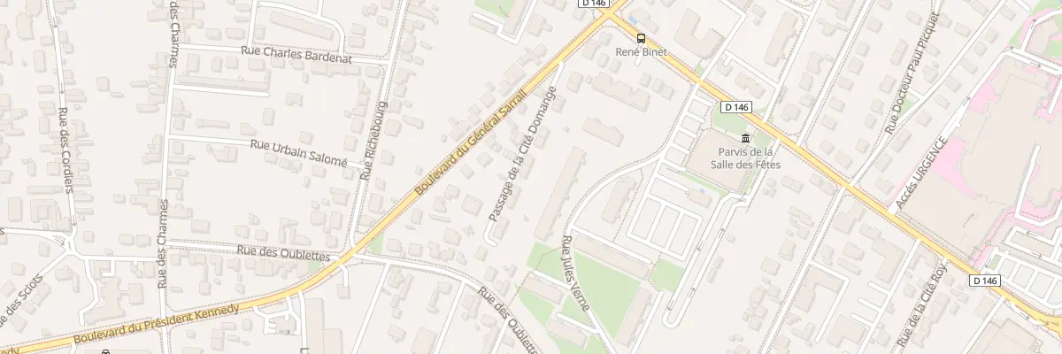 Plan du 9005 Bd du General Sarrail à Sens