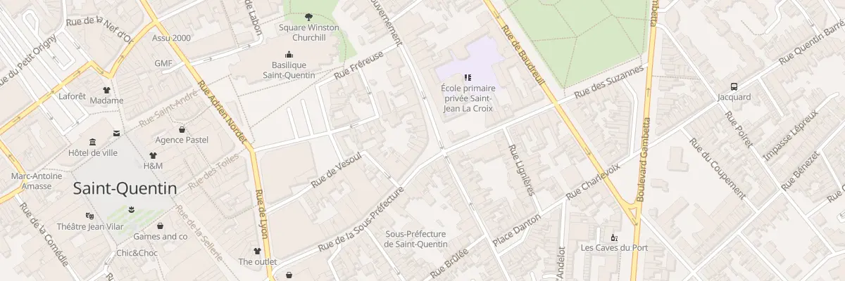 Plan du 60 Rue du Gouvernement à Saint-Quentin