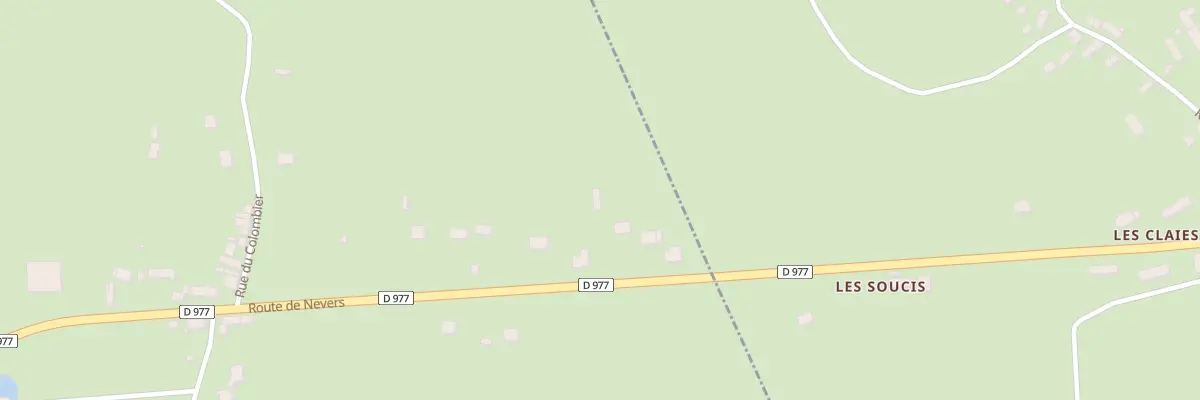 Plan du 3 Rte de Nevers à Sichamps