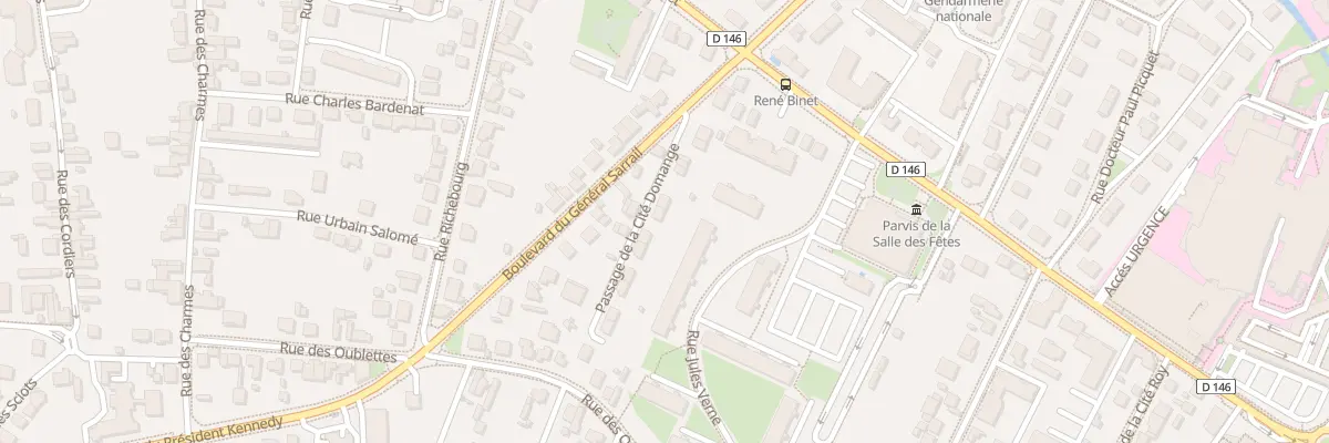 Plan du 9007 Bd du General Sarrail à Sens