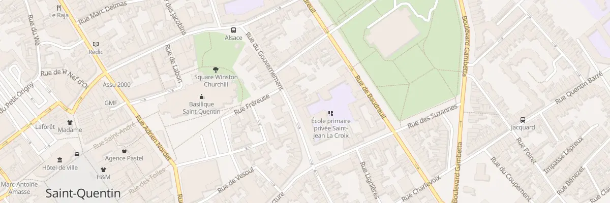 Plan du 47 Rue du Gouvernement à Saint-Quentin