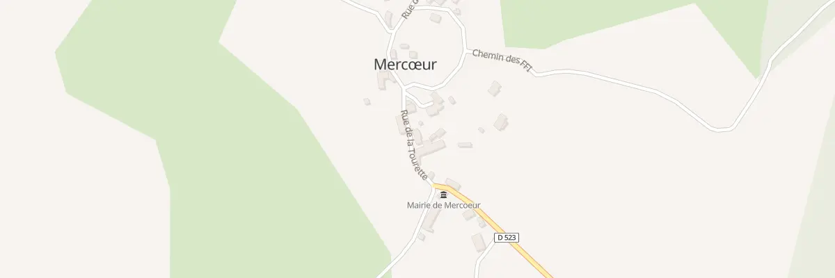 Plan du 5017 Le Bourg à Mercœur