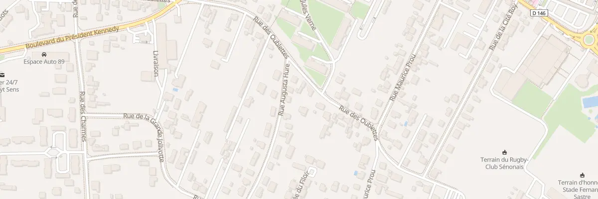 Plan du 46 Rue des Oublettes à Sens