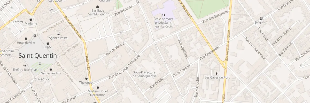 Plan du 6 Rue Danton à Saint-Quentin