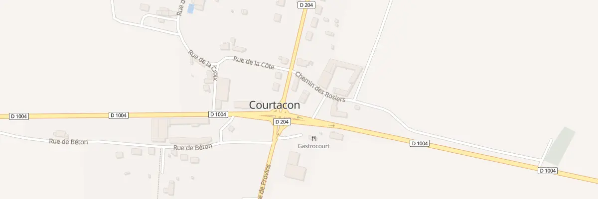 Plan du 2 Rte de la Ferte à Courtacon