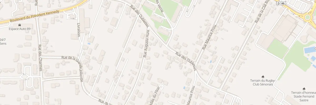 Plan du 48T Rue des Oublettes à Sens