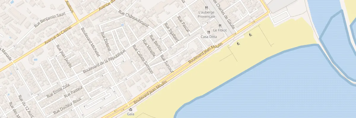 Plan du 24 Bd Jean Moulin à Valras-Plage