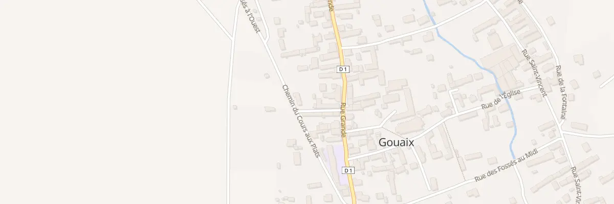 Plan du 10 Che du Cours aux Piats à Gouaix