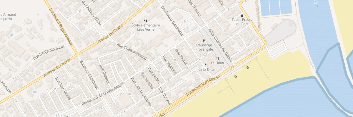 Plan du 8 Rue Auguste Comte à Valras-Plage