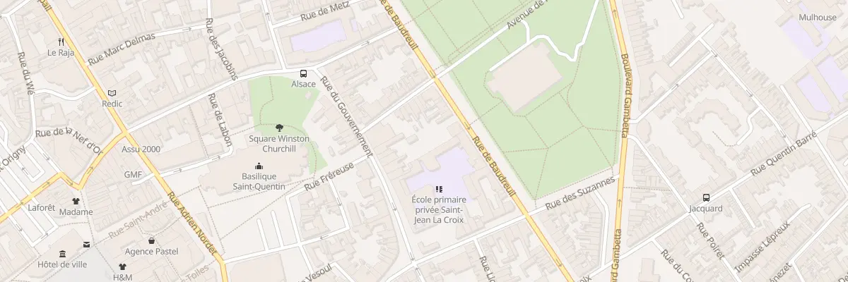 Plan du 43 Rue du Gouvernement à Saint-Quentin