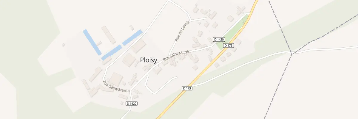 Plan du 233 Rue Saint Martin à Ploisy