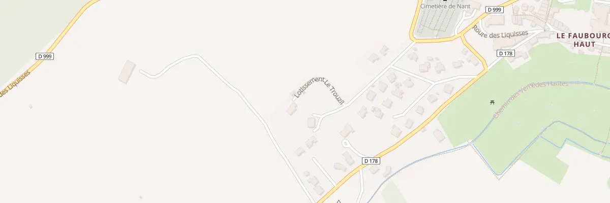 Plan du 24 Lot le Trouzil à Nant