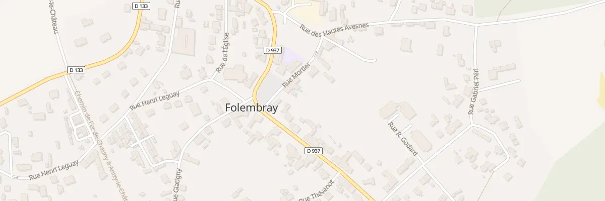 Plan du 9 Rue Mortier à Folembray