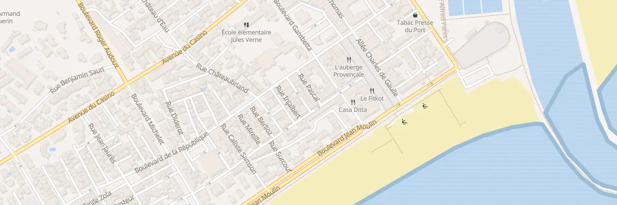 Plan du 2B Rue Auguste Comte à Valras-Plage