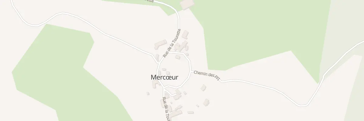 Plan du 5021 Le Bourg à Mercœur