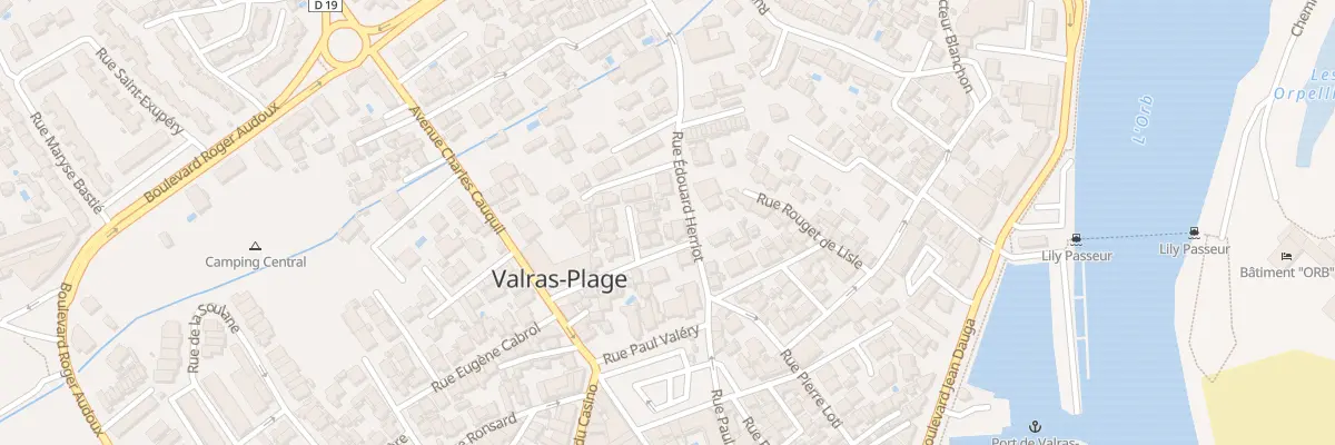 Plan du 4 Rue Maréchal Leclerc à Valras-Plage