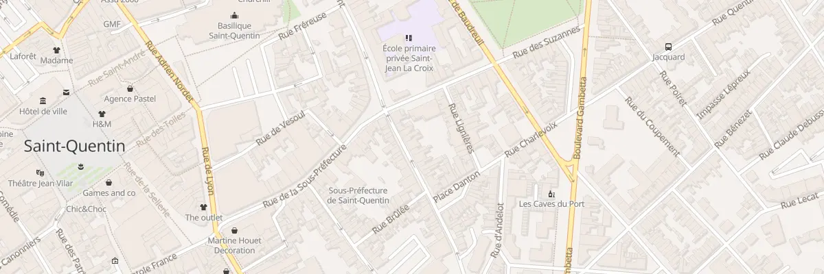 Plan du 7 Rue Danton à Saint-Quentin