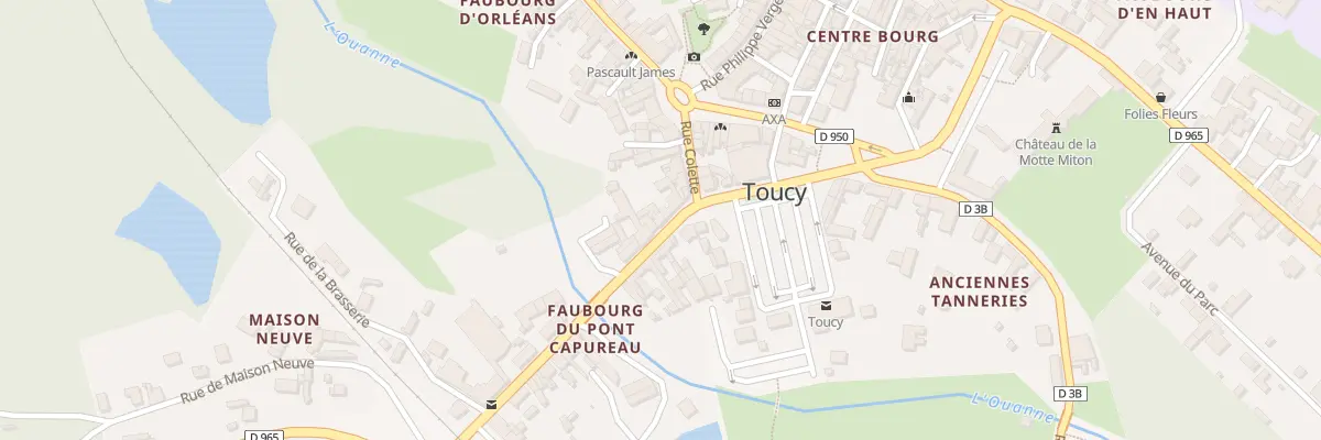 Plan du 6 Rue du Pont Capureau à Toucy