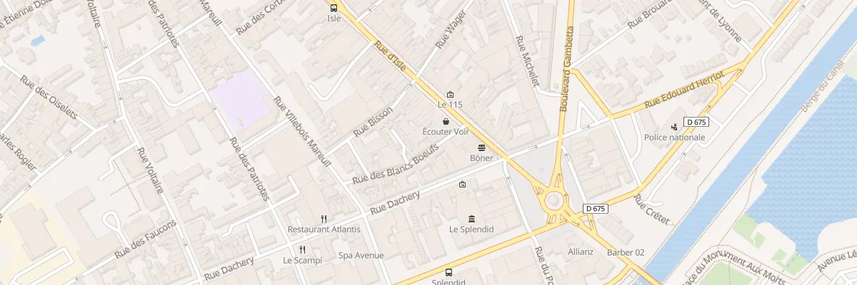 Plan du 12 Rue des Blancs Boeufs à Saint-Quentin