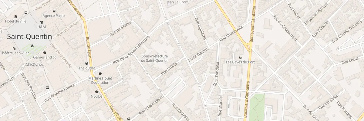Plan du 28 Rue Danton à Saint-Quentin