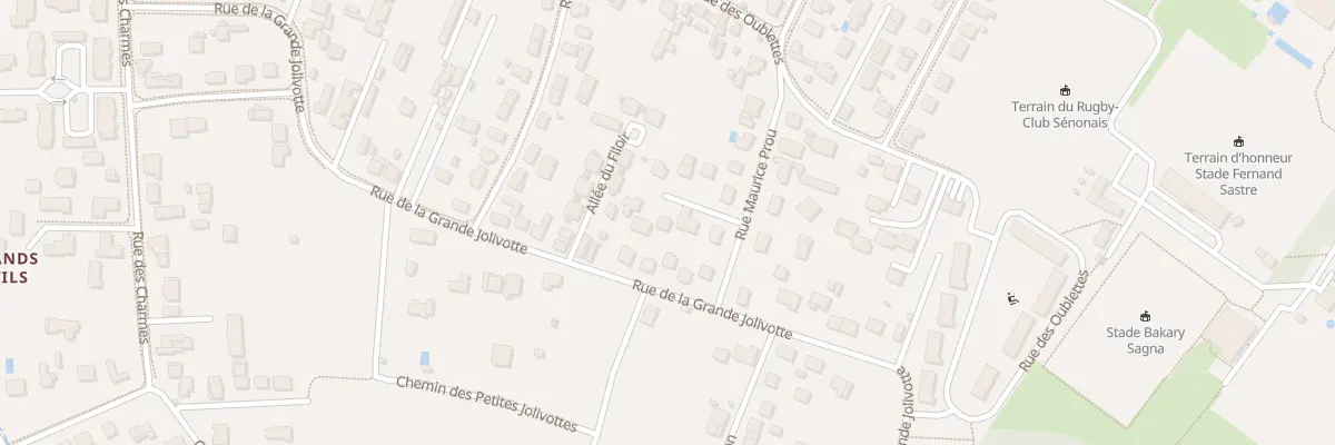 Plan du 3 Rue Marivaux à Sens