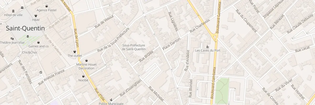 Plan du 32 Rue Danton à Saint-Quentin