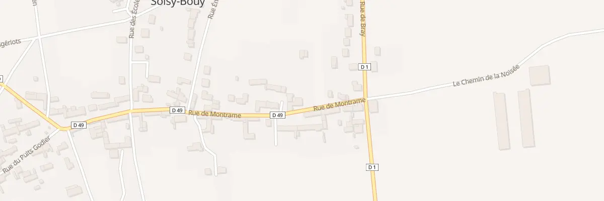 Plan du 8 Rue de Montramé à Soisy-Bouy