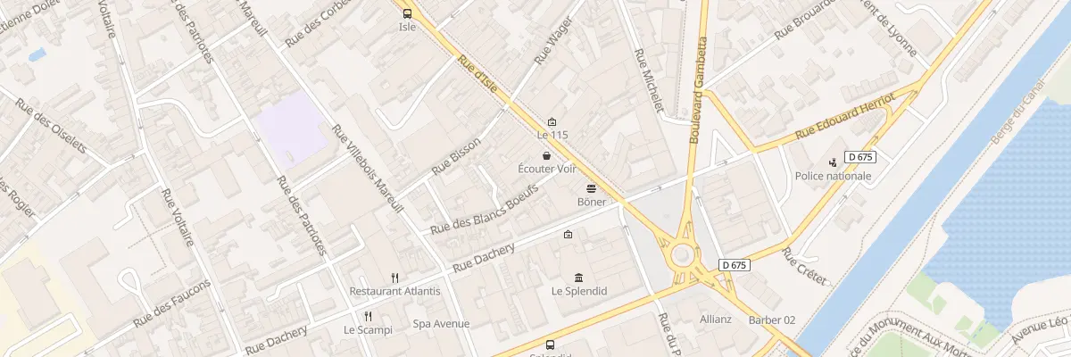 Plan du 8 Rue des Blancs Boeufs à Saint-Quentin
