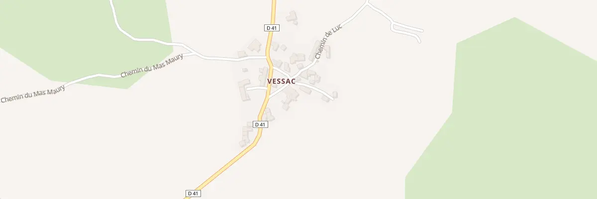 Plan du 5056A Vessac à Saint-André-de-Vézines