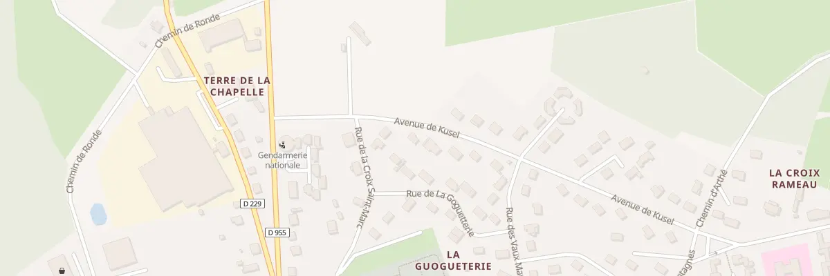 Plan du 8 Av de Kusel à Toucy