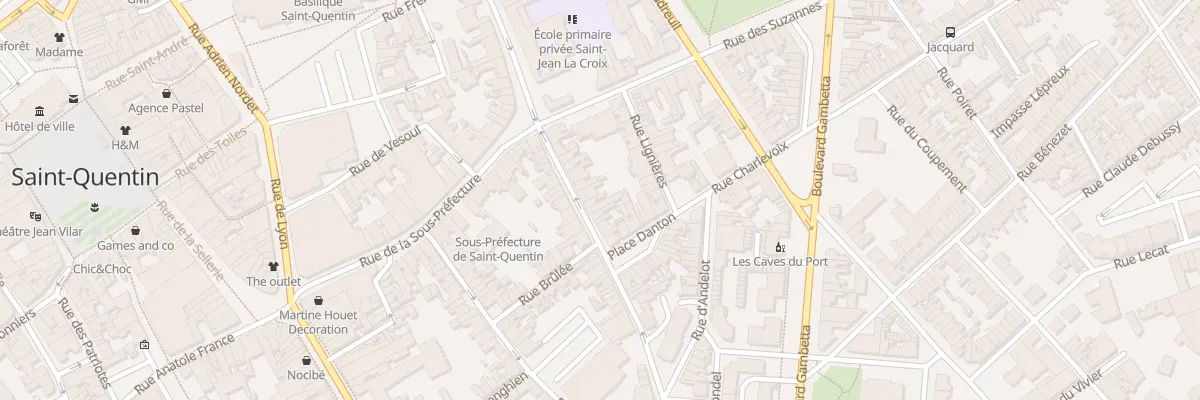 Plan du 15 Rue Danton à Saint-Quentin