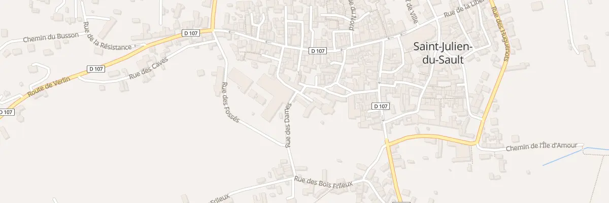 Plan du 1 Rue des Dames à Saint-Julien-du-Sault