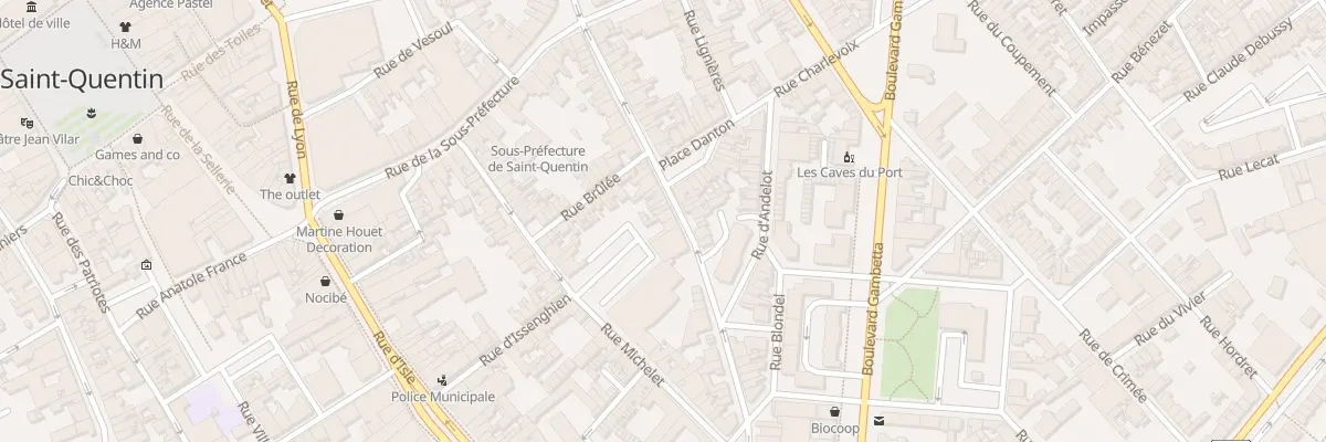 Plan du 44 Rue Danton à Saint-Quentin
