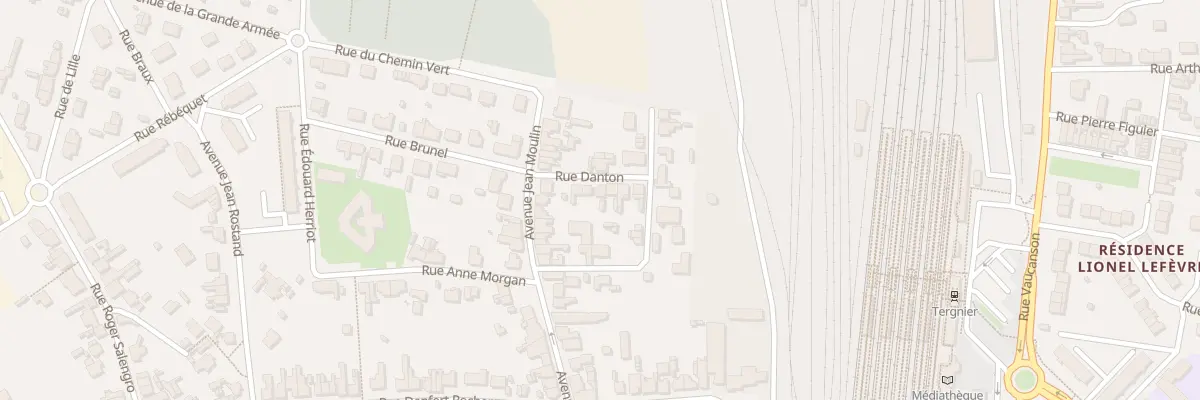 Plan du 4 Rue Danton à Tergnier