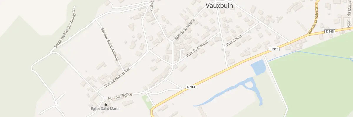 Plan du 1 Rue du Moncel à Vauxbuin