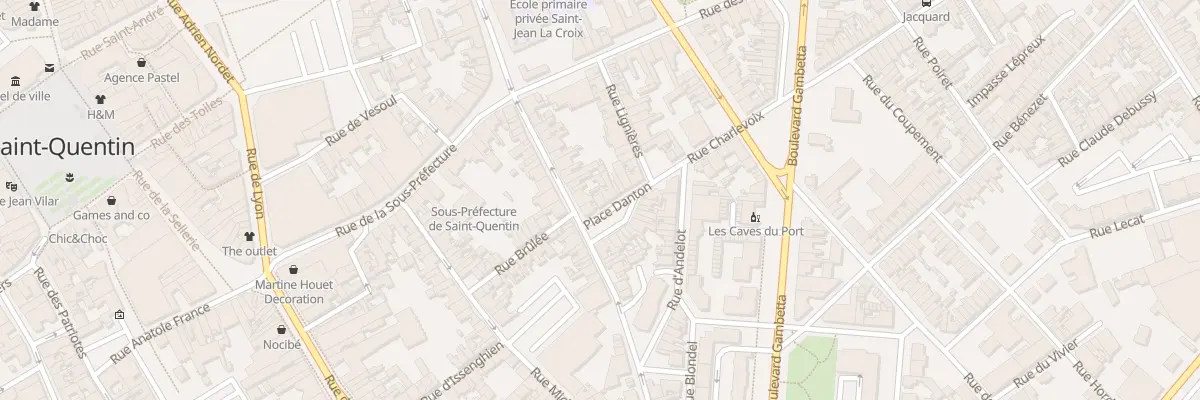 Plan du 1 Pl Danton à Saint-Quentin