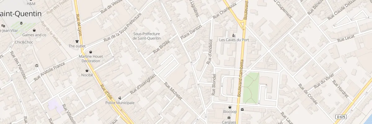 Plan du 50 Rue Danton à Saint-Quentin